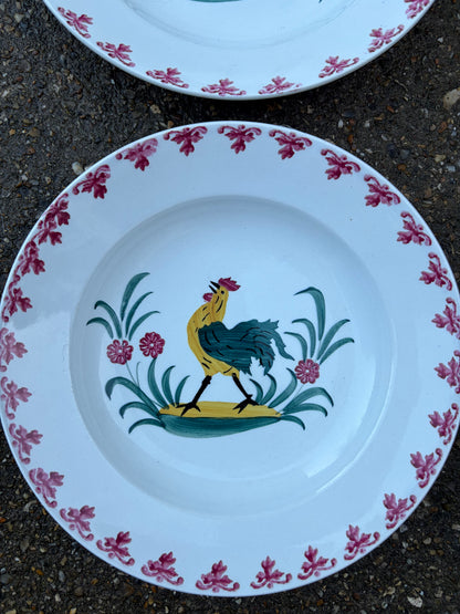 BLOCK PRINTED SHALLOW BOWLS