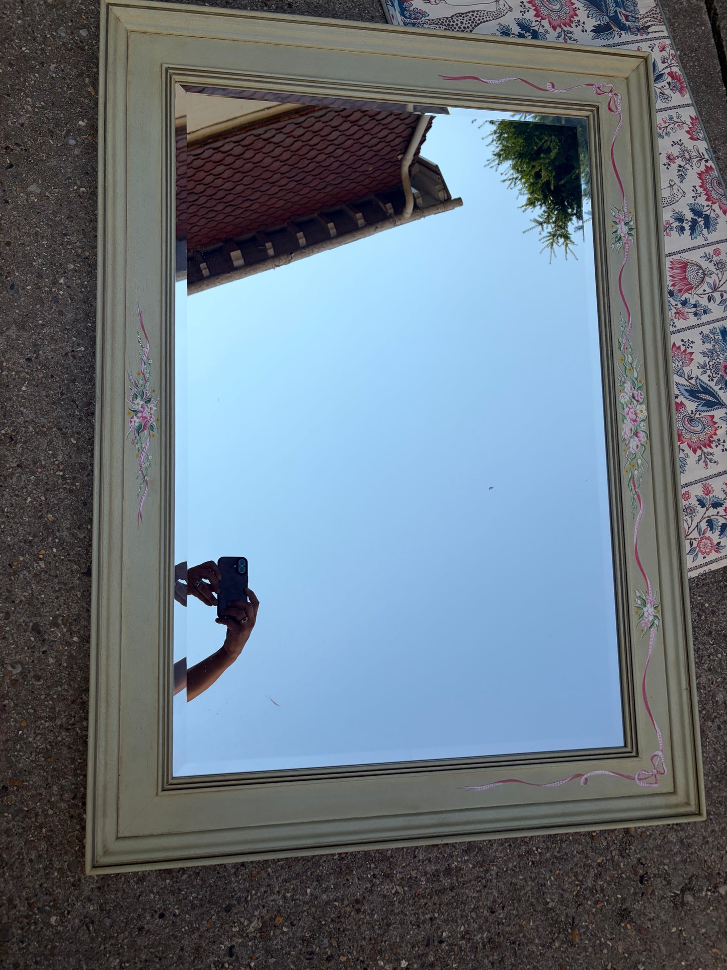 HAND PAINTED MIRROR