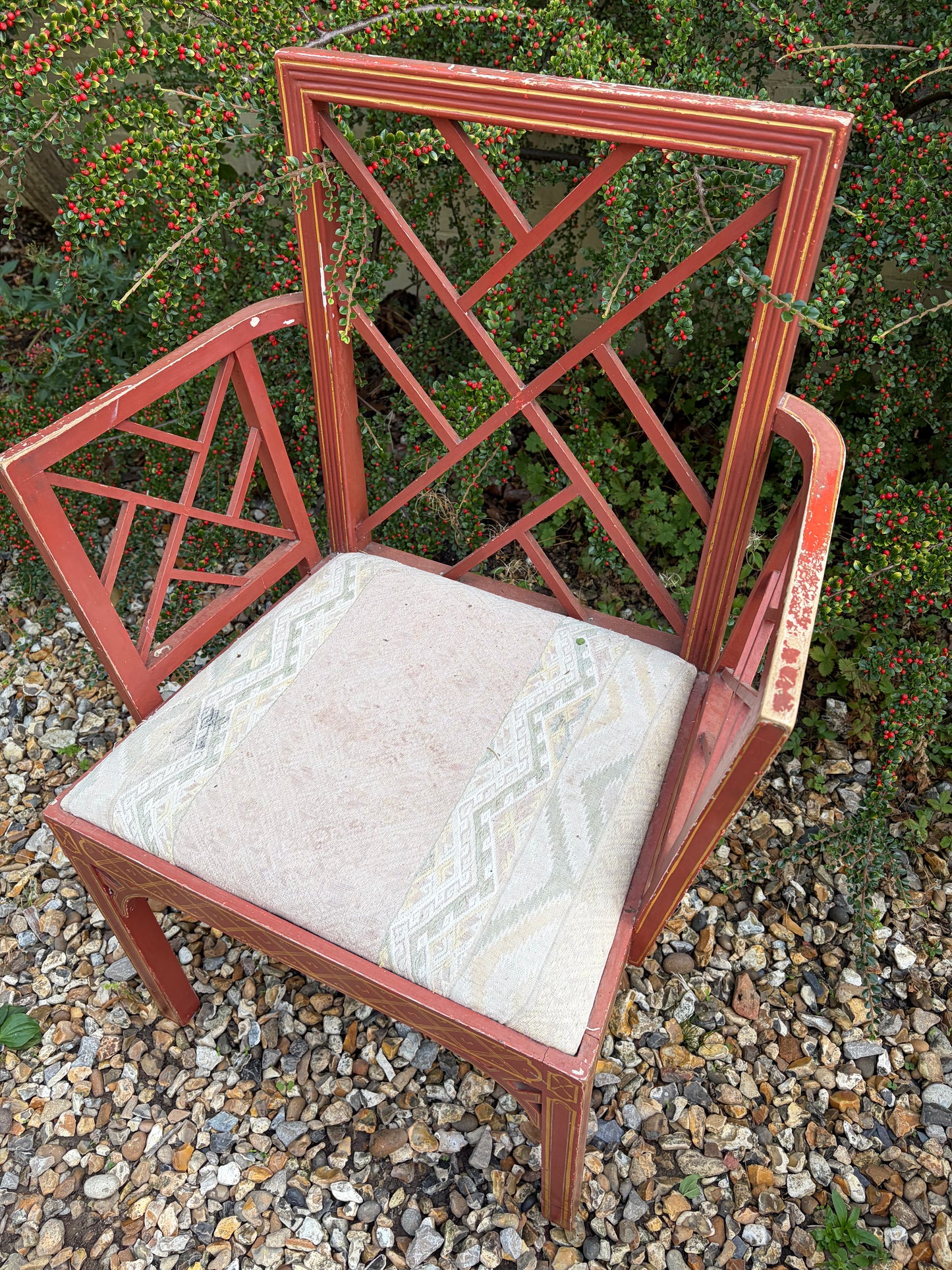 PAIR OF RED CHAIRS