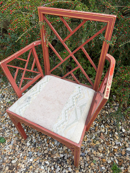 PAIR OF RED CHAIRS