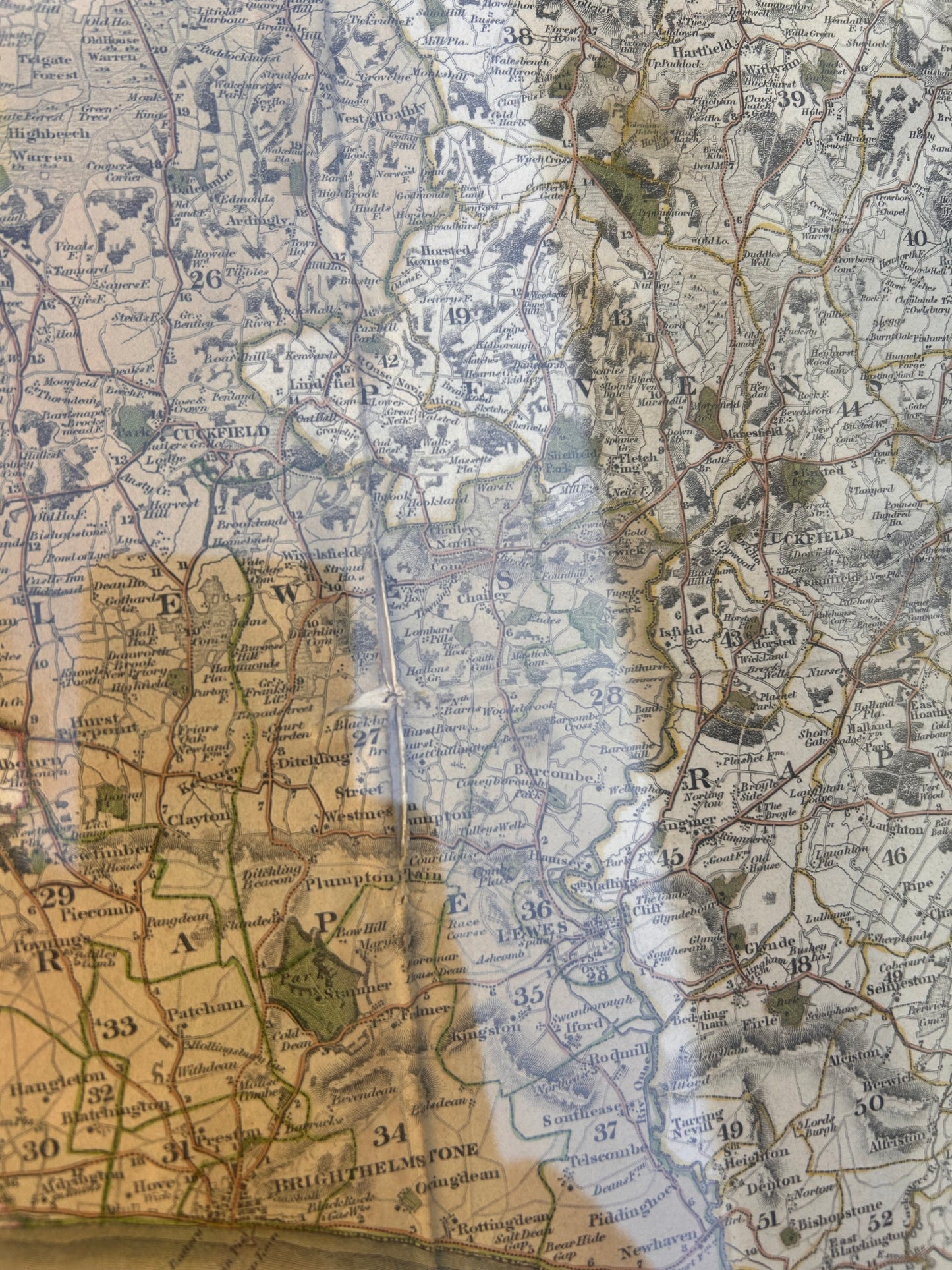 MAP OF SUSSEX