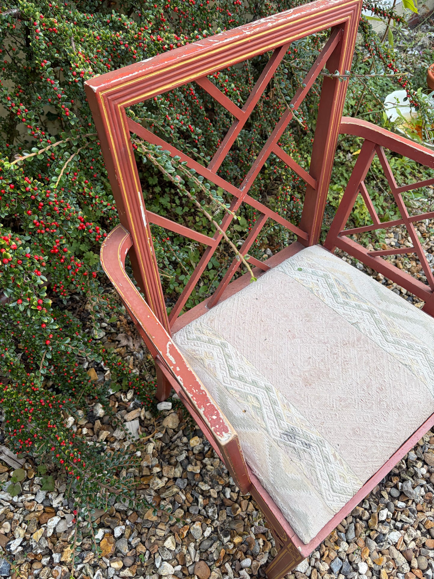 PAIR OF RED CHAIRS