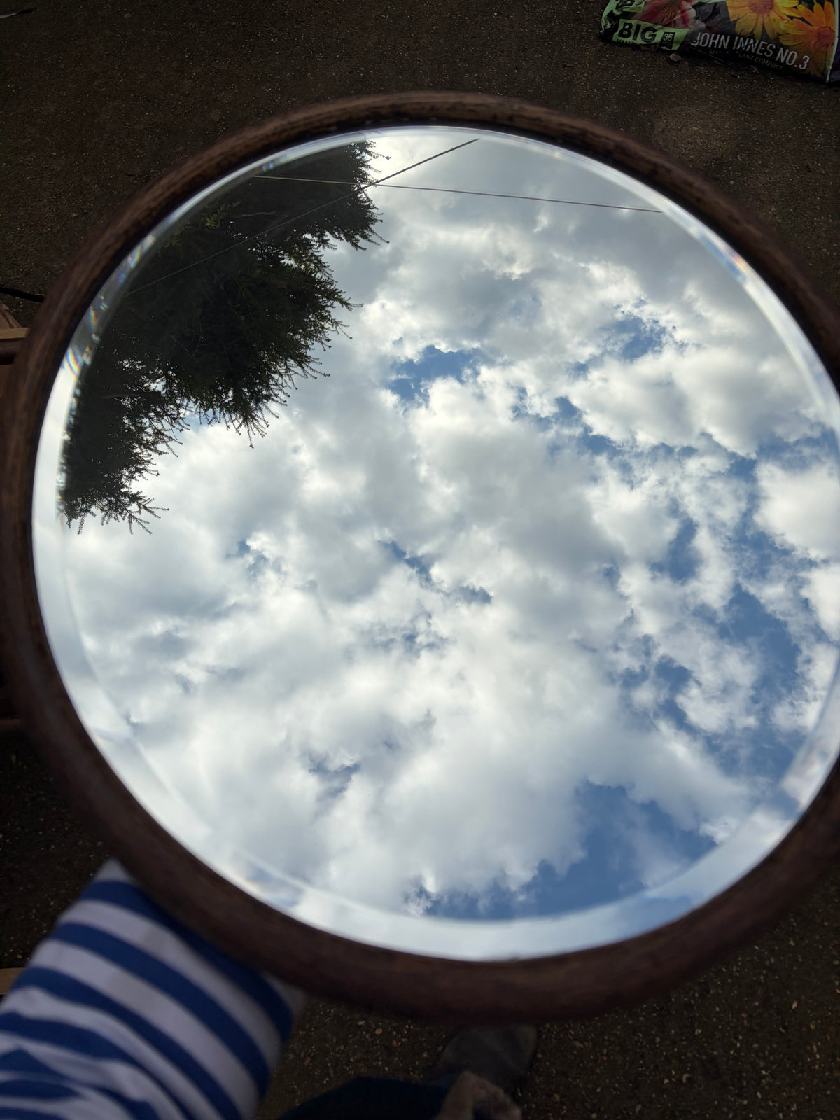 LARGE OVAL MIRROR