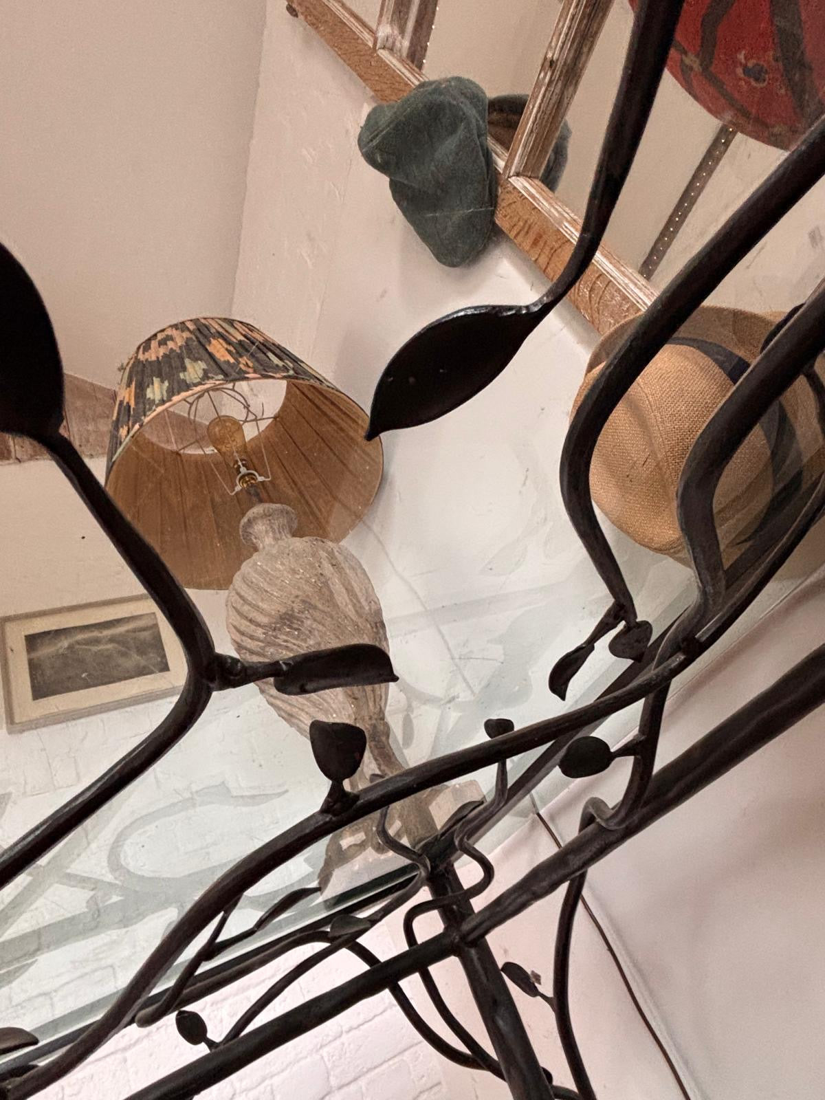 METAL & GLASS TABLE