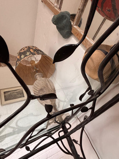 METAL & GLASS TABLE