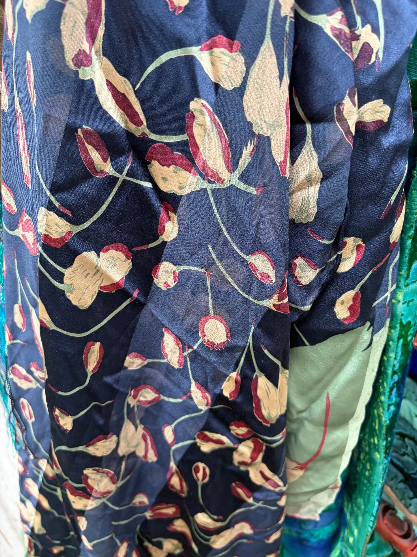 5 SILK SCARVES