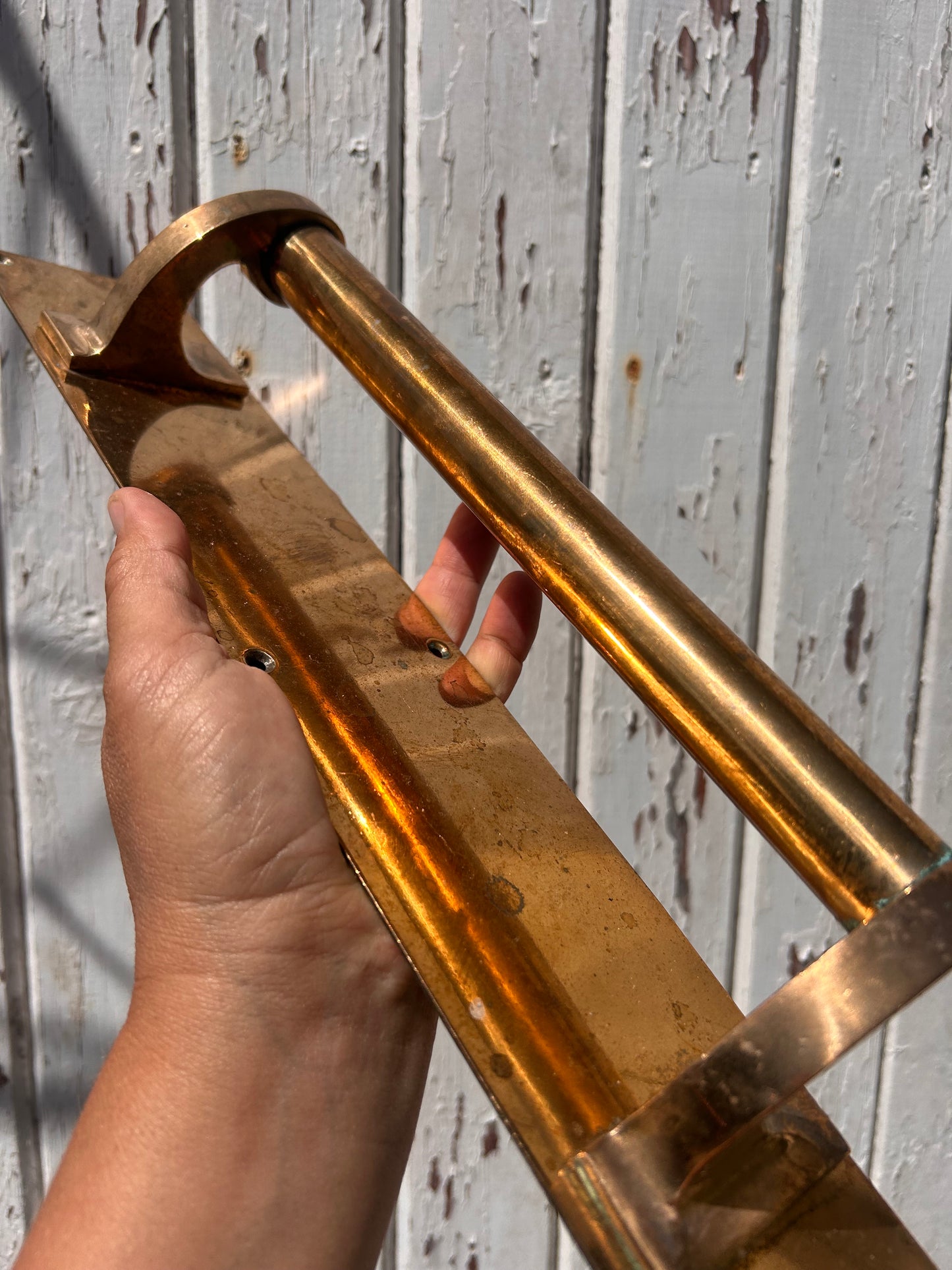 VINTAGE BRASS PULL HANDLE