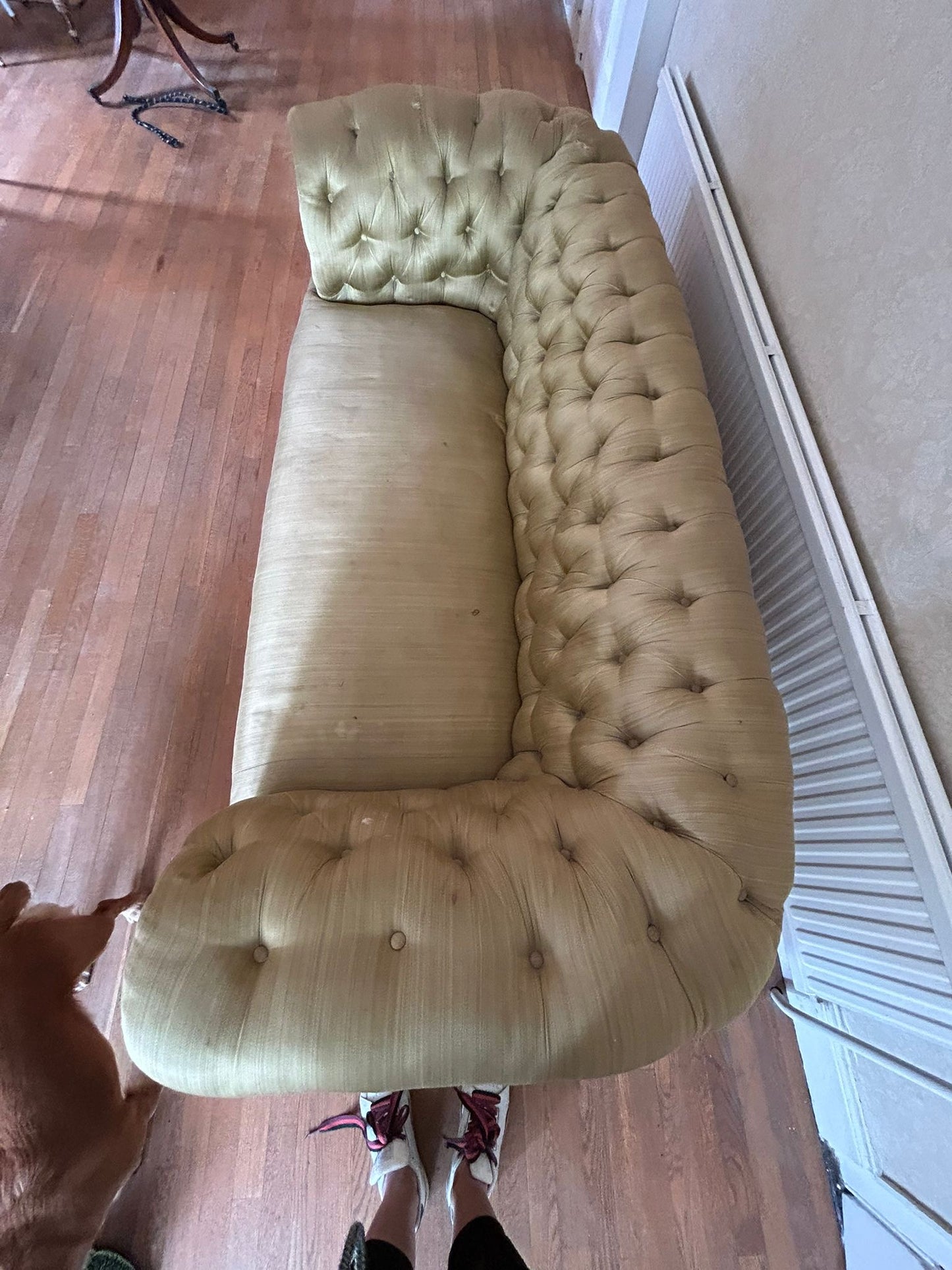 SILK CHESTERFIELD SOFA