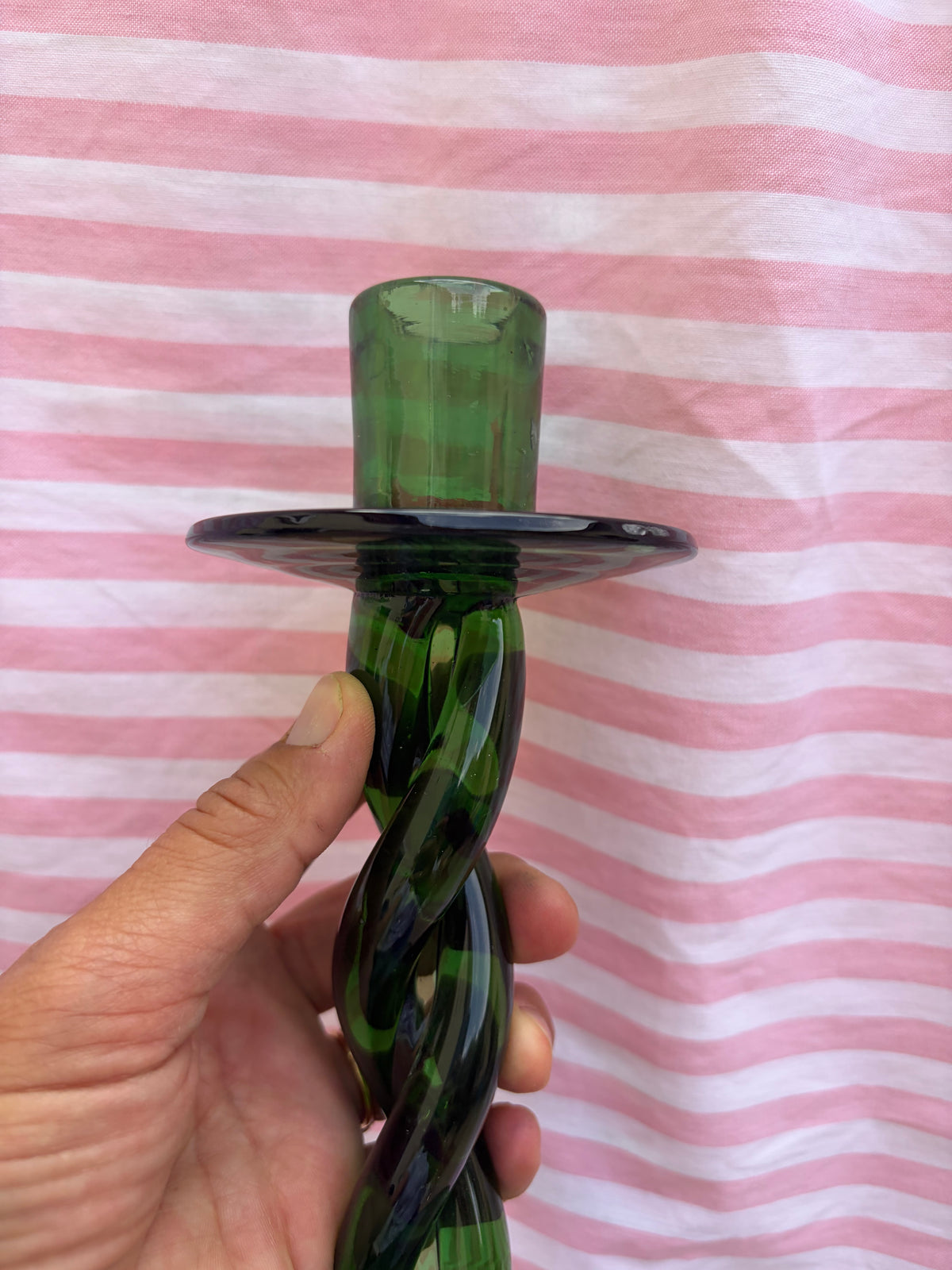 GLASS CANDLESTICK