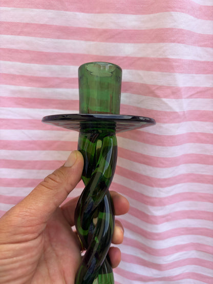 GLASS CANDLESTICK
