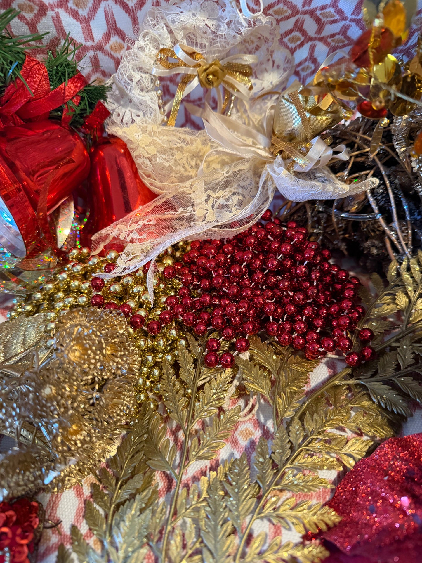 RED AND GOLD DECORATIONS