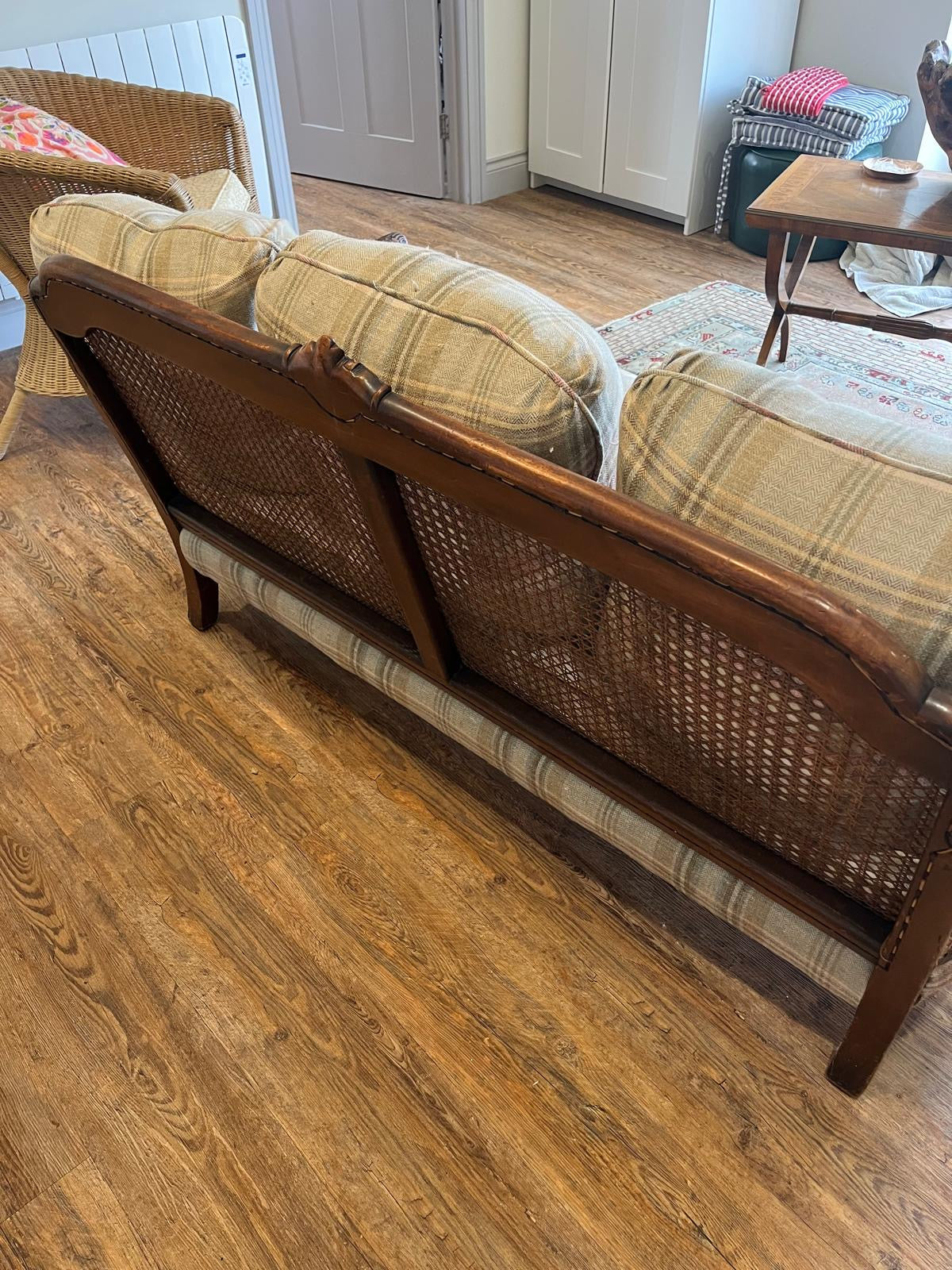 CANE BACKED SOFA