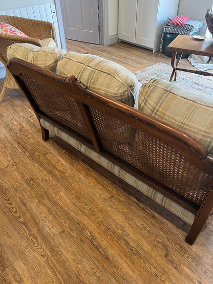 CANE BACKED SOFA
