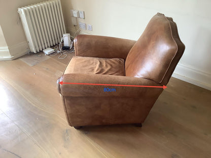 LEATHER ARM CHAIR