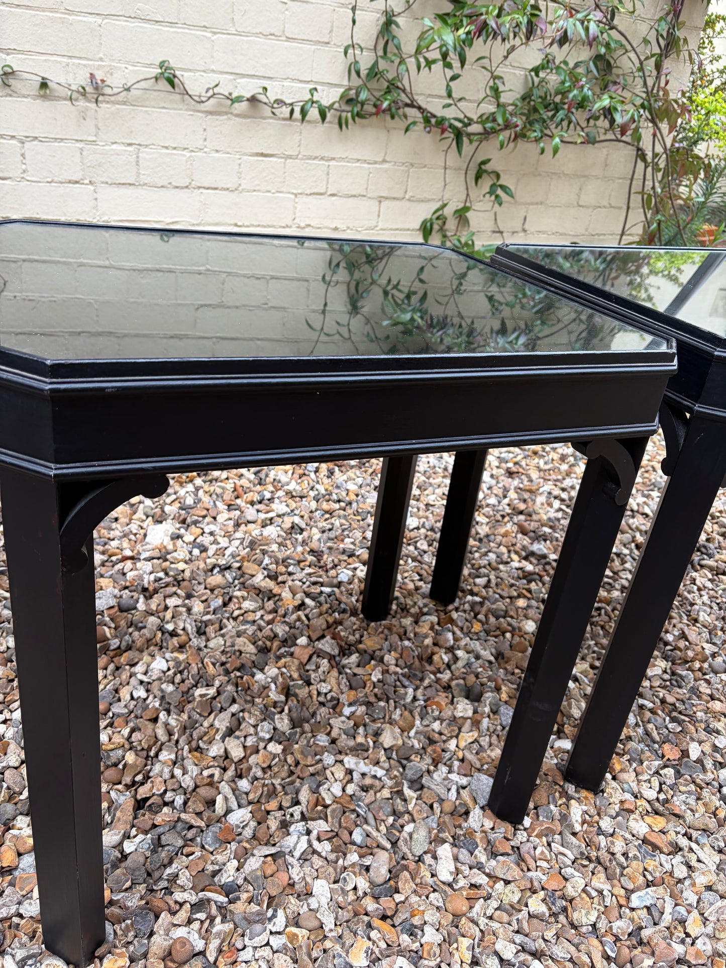 PAIR OF SIDE TABLES