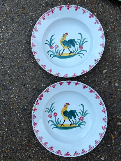 BLOCK PRINTED SHALLOW BOWLS