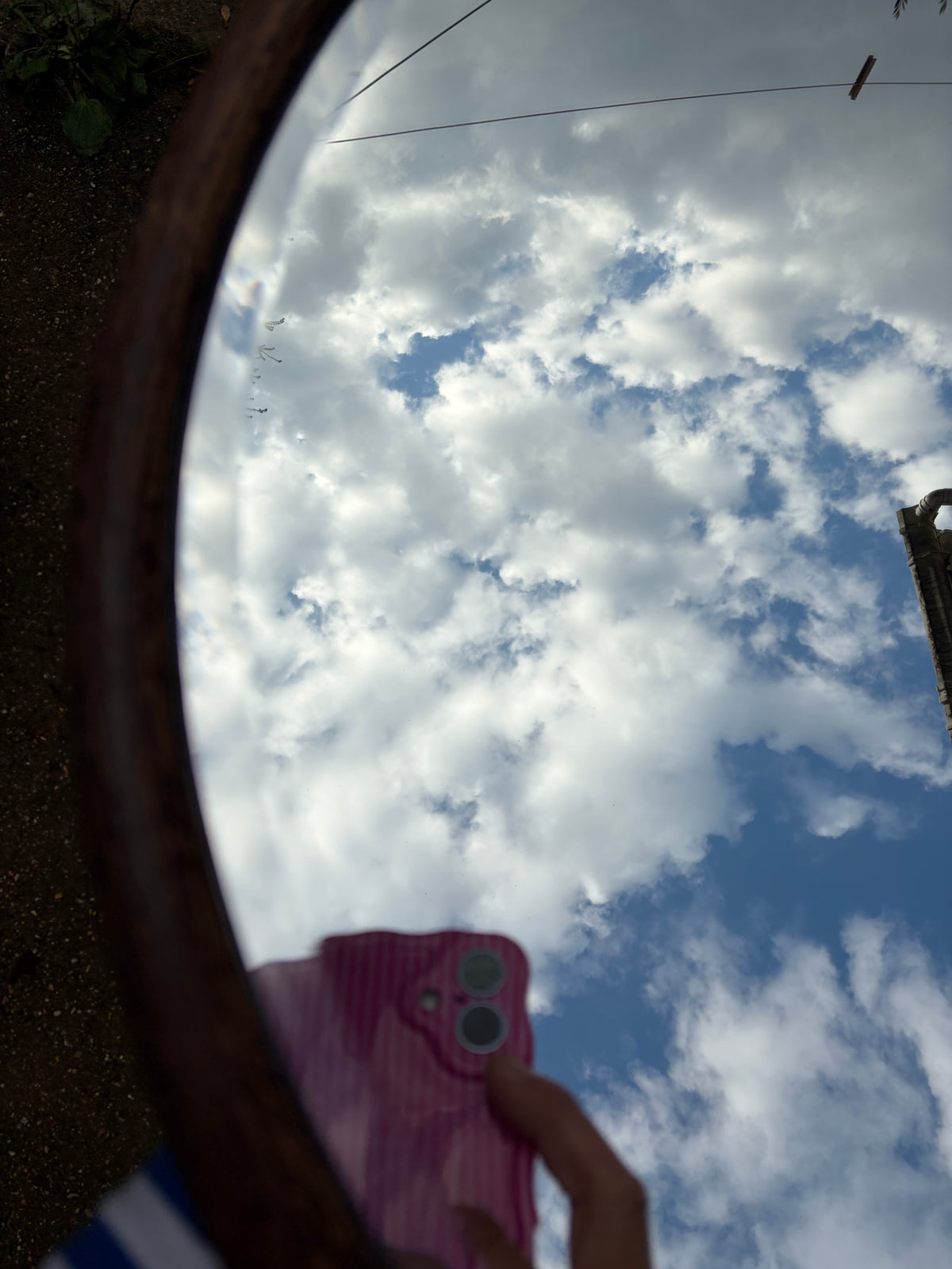 LARGE OVAL MIRROR