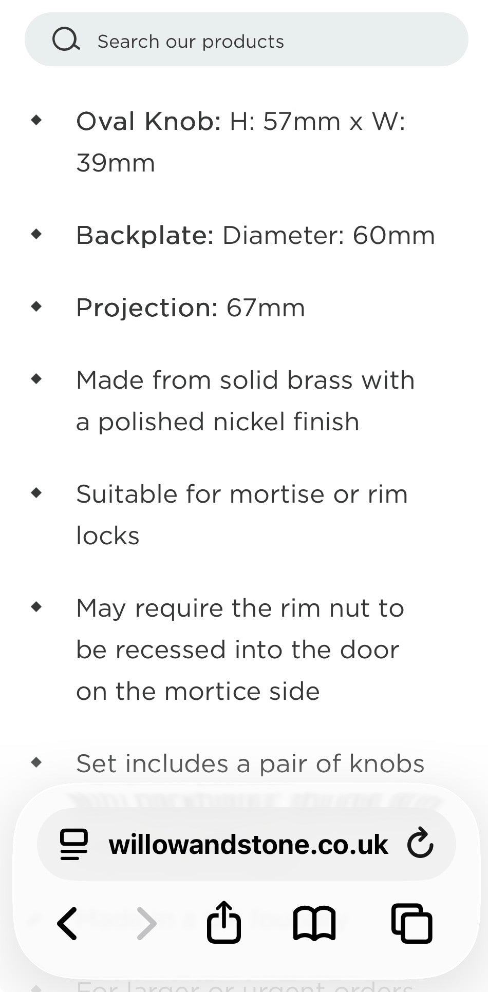 DOOR HANDLES