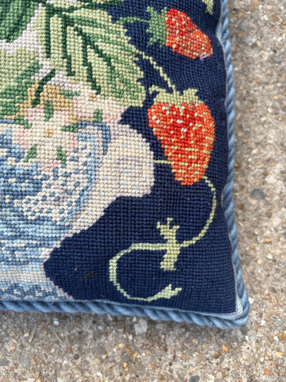 STRAWBERRIES TAPESTRY CUSHION