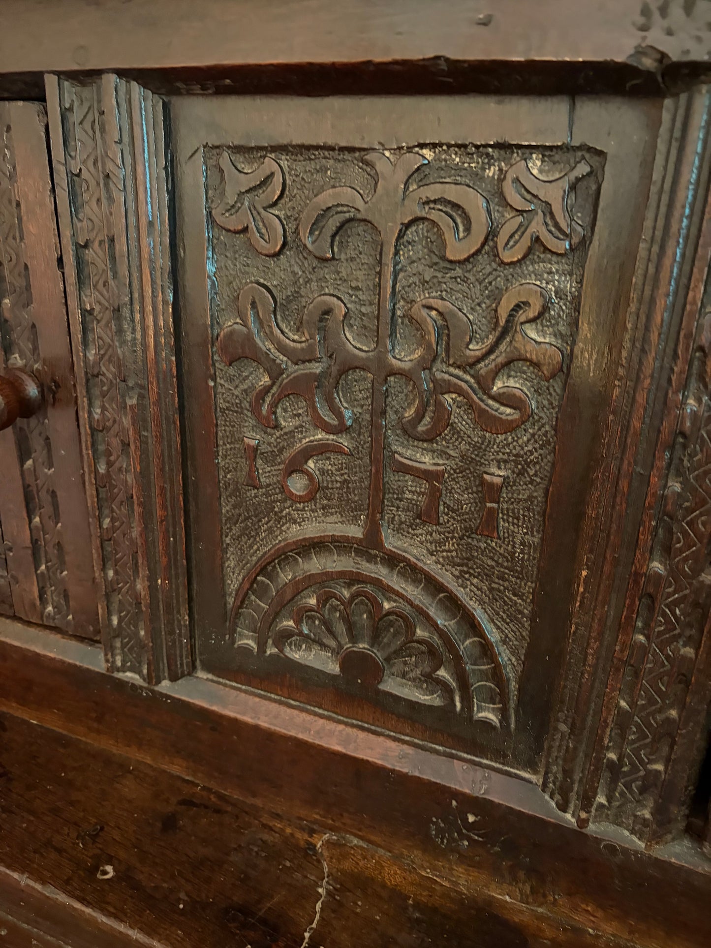 CARVED SIDEBOARD