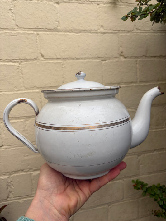 ENAMEL TEAPOT