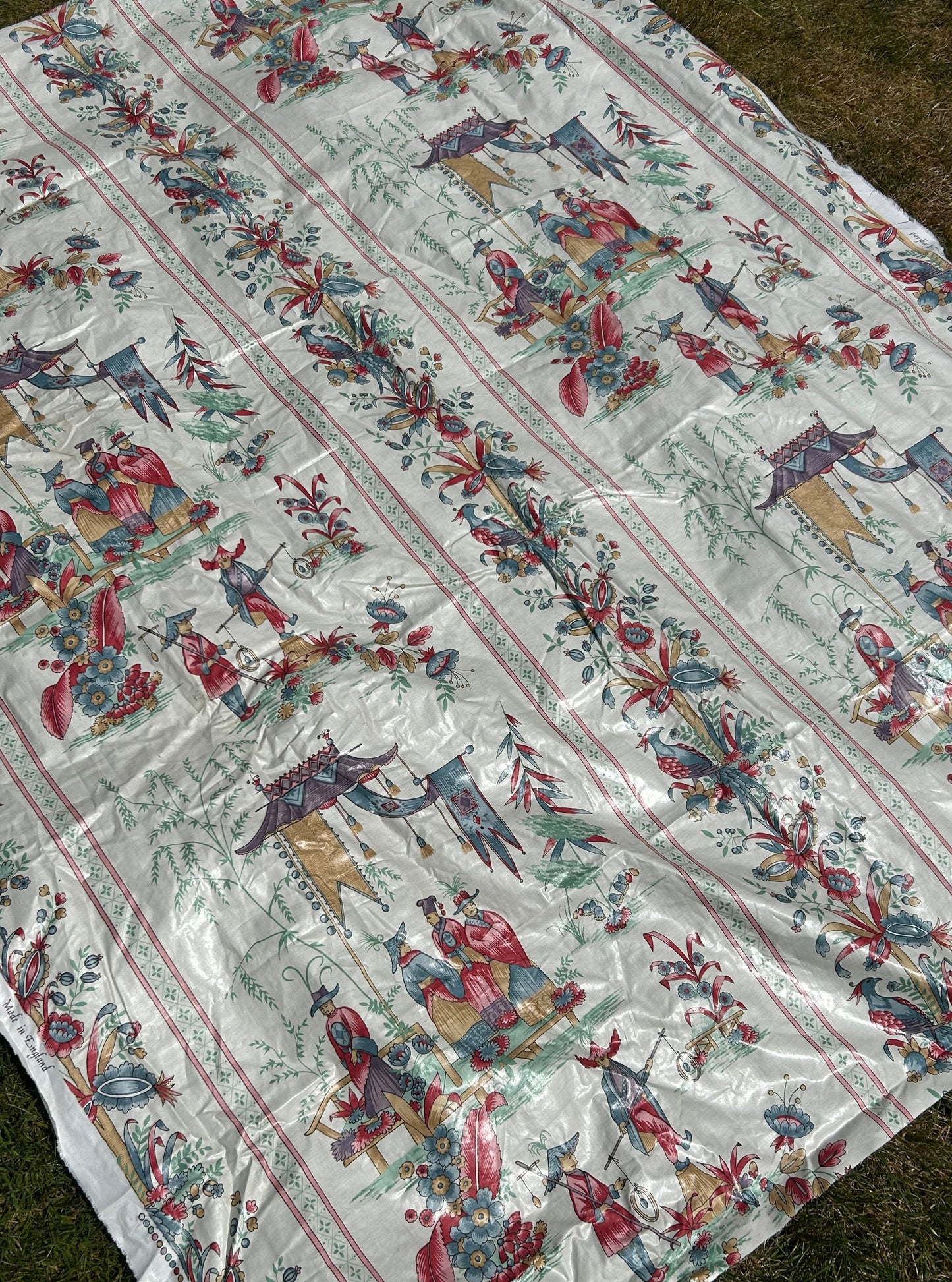 Waxed chintz