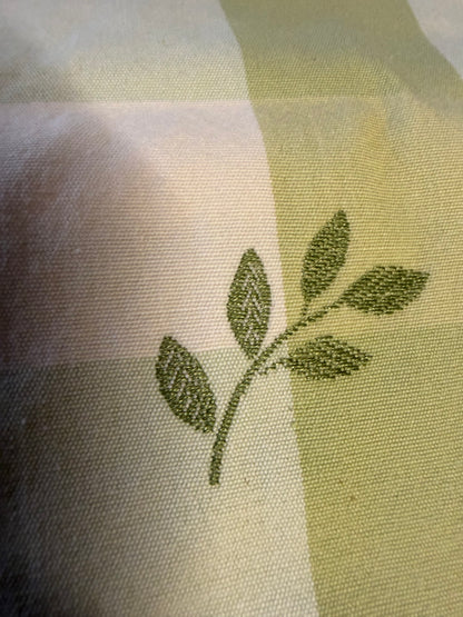 GREEN GINGHAM BLINDS