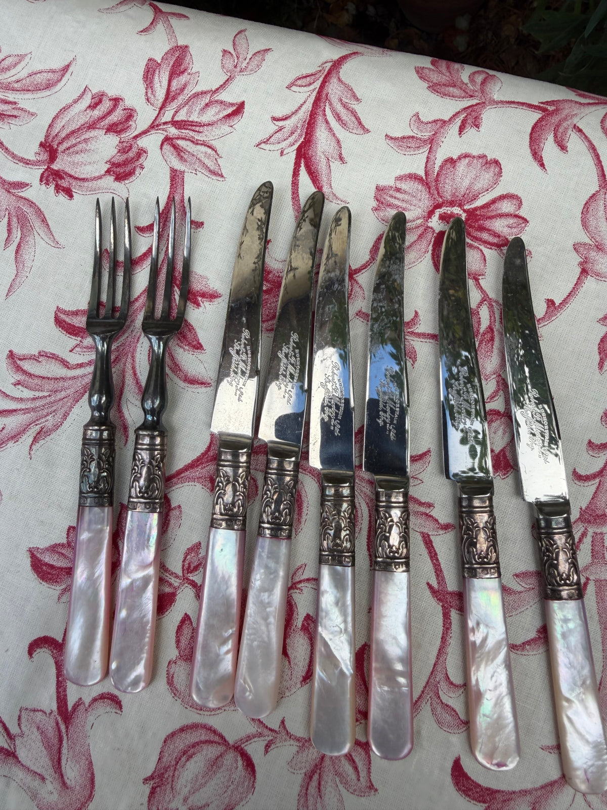 FRUIT KNIVES AND FORKS
