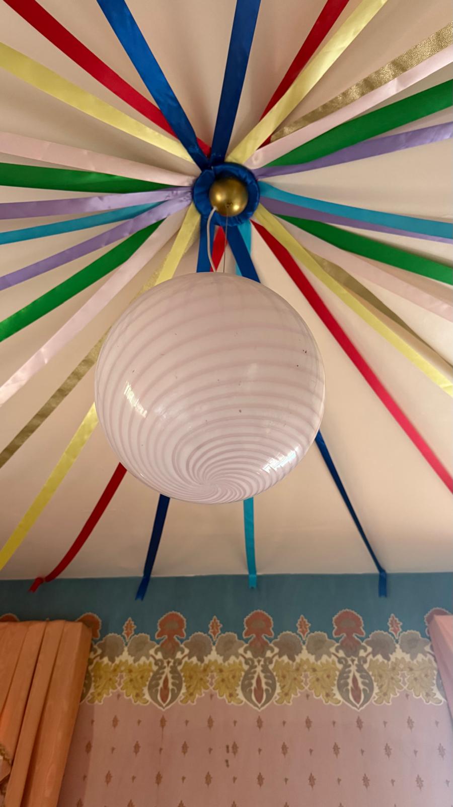 VINTAGE GLASS LIGHT