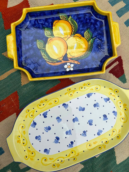 PAINTED CERAMIC TRAYS