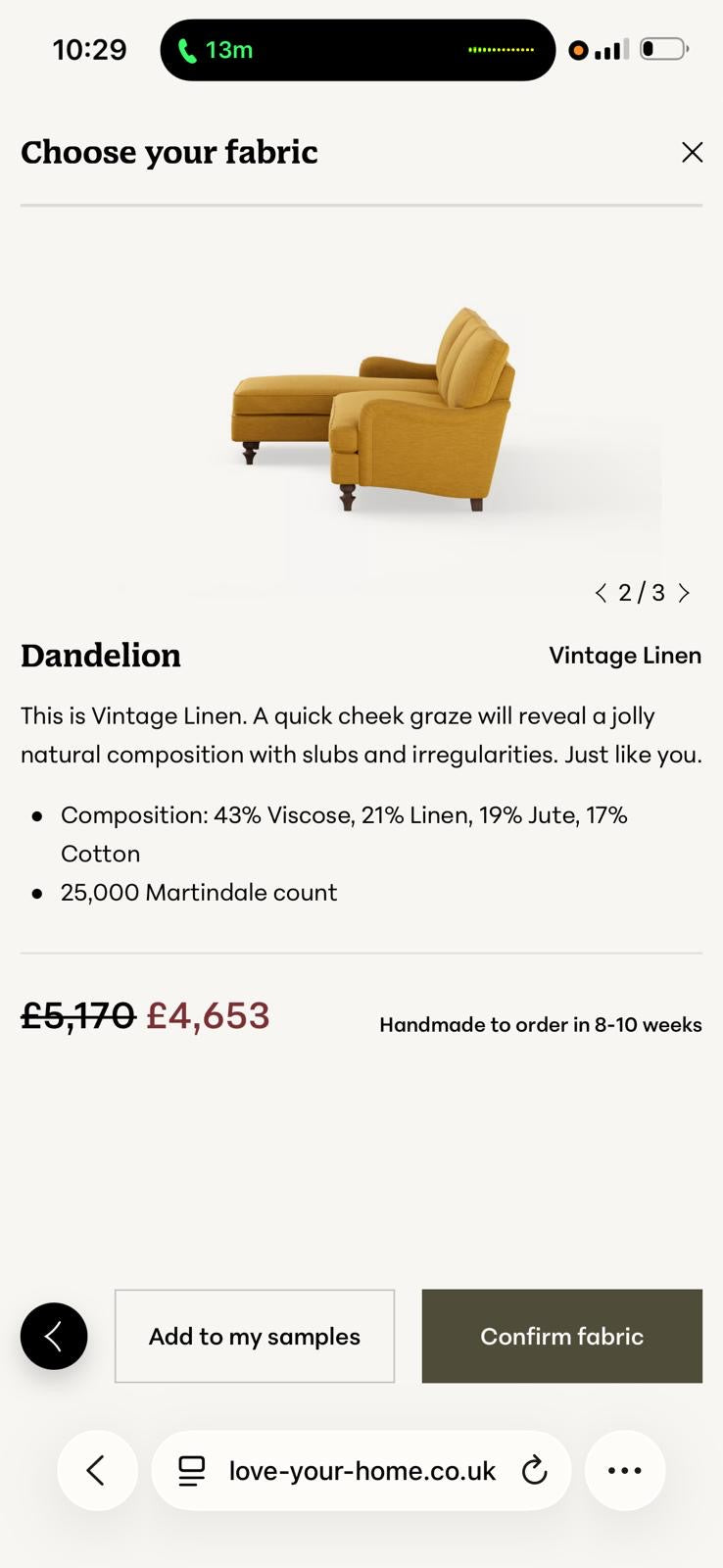 YELLOW CORNER SOFA