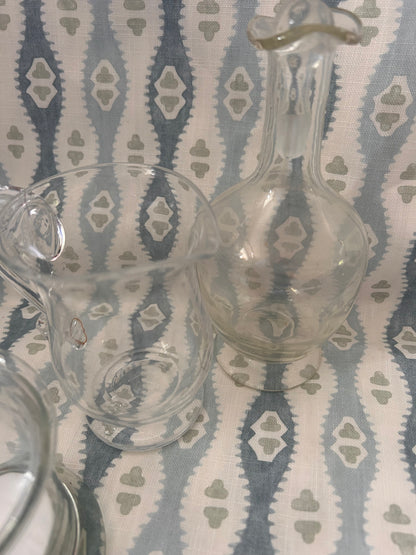 SIX GLASS JUGS/POTS