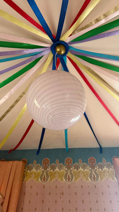 VINTAGE GLASS LIGHT