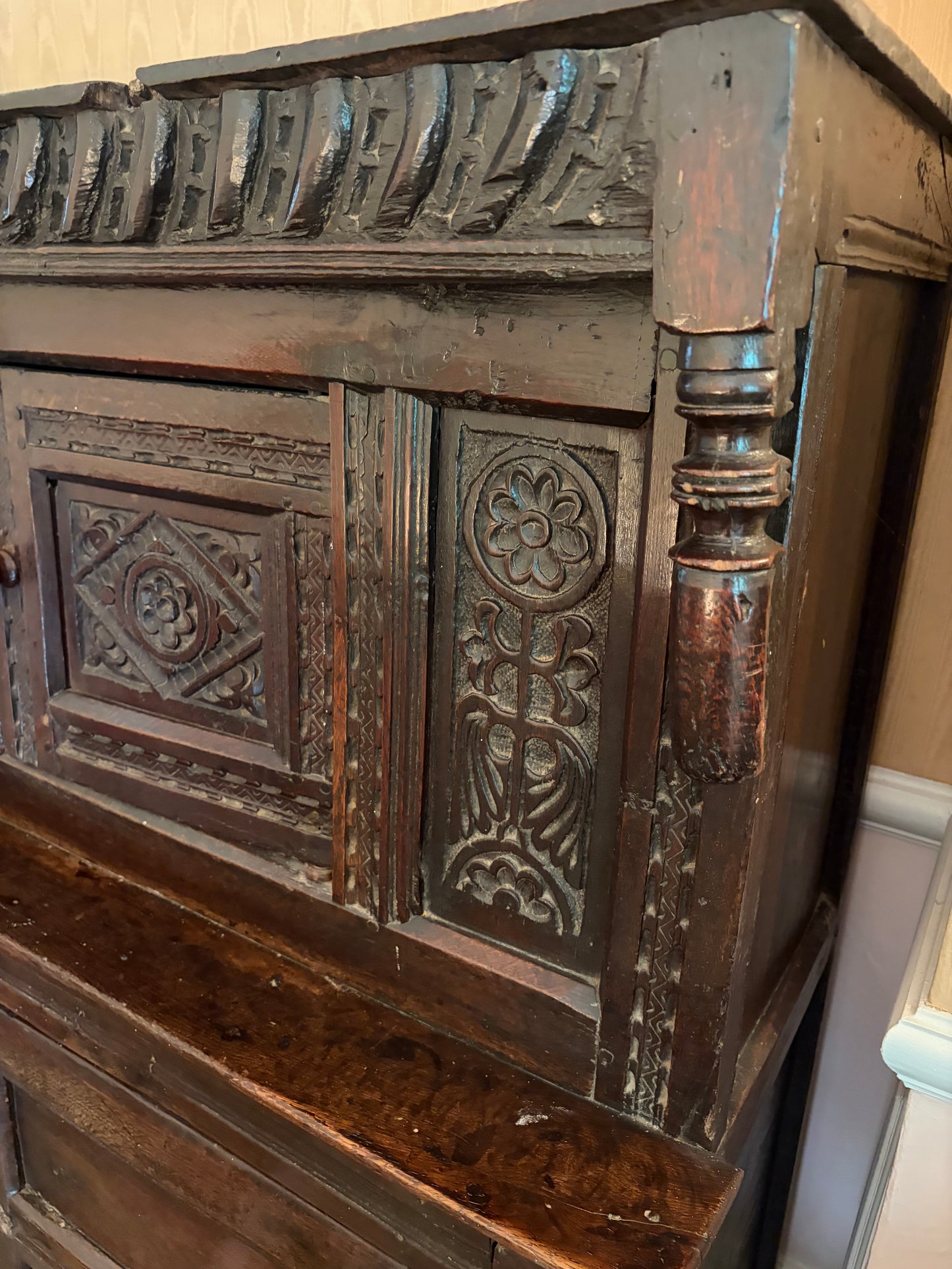 CARVED SIDEBOARD