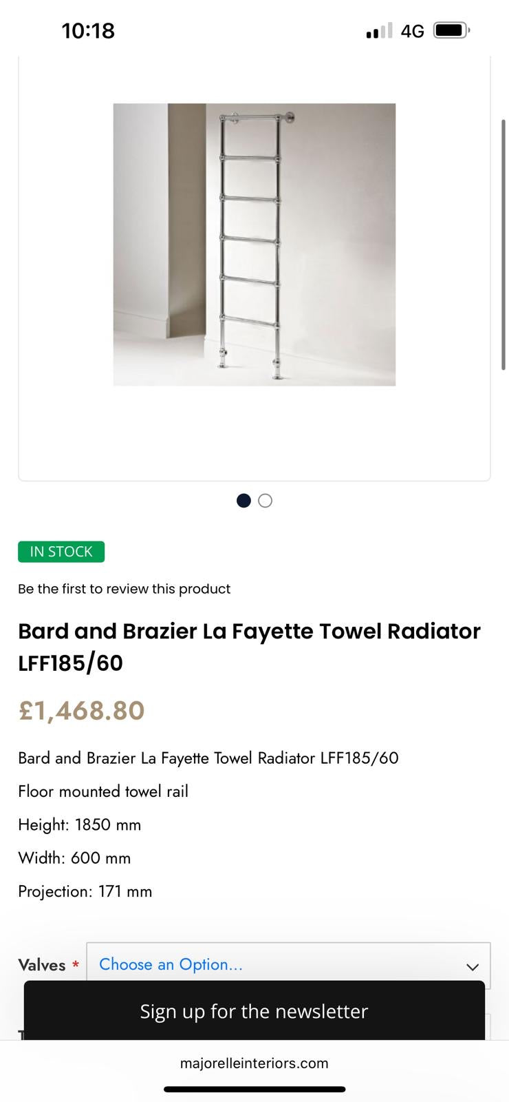 HEATED TOWEL RAIL
