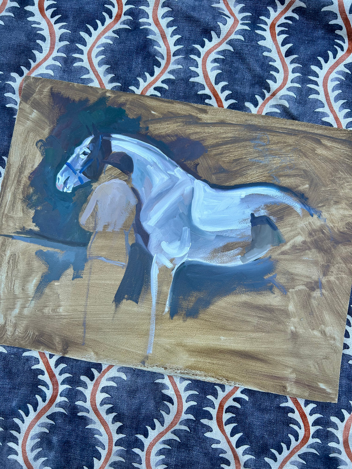 HORSE OIL ON BOARD
