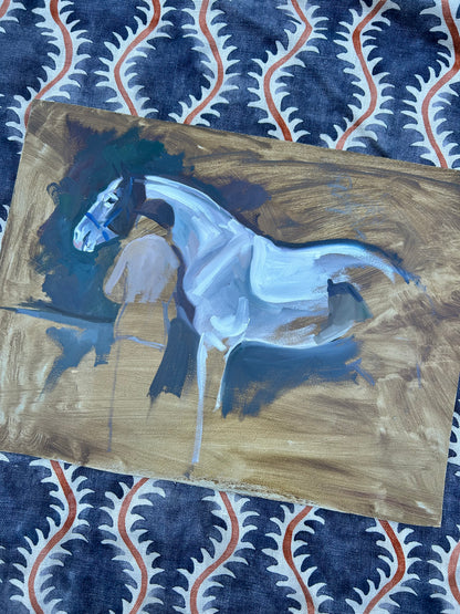 HORSE OIL ON BOARD