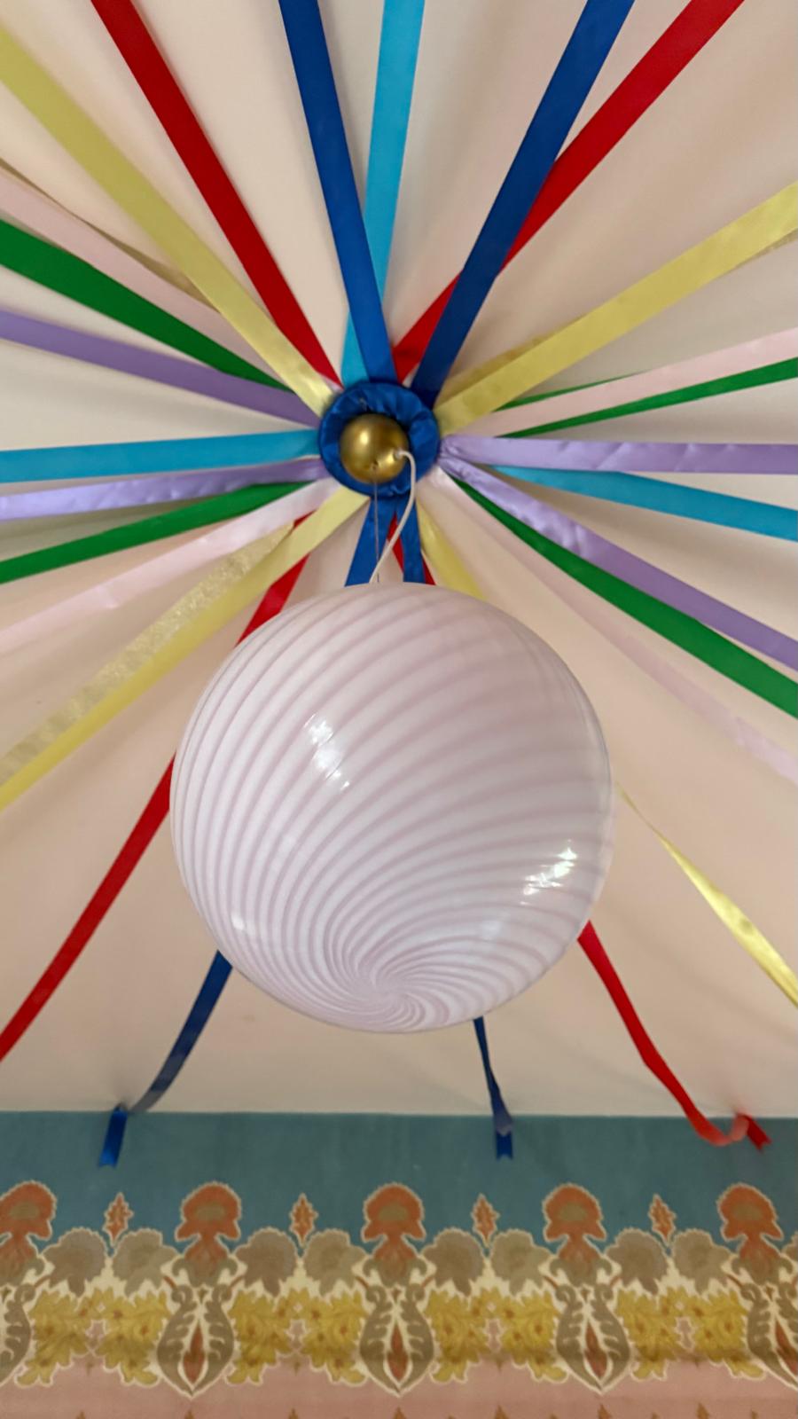 VINTAGE GLASS LIGHT