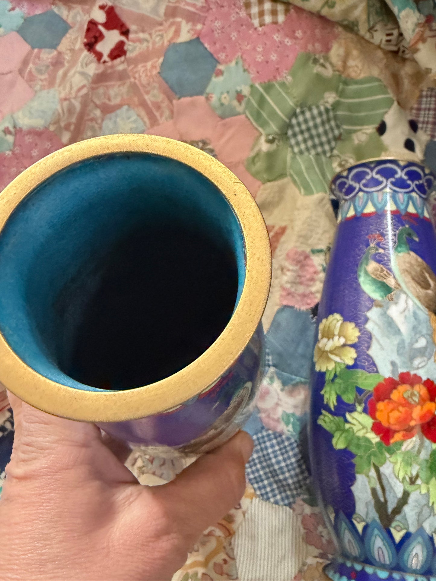 ENAMEL VASES