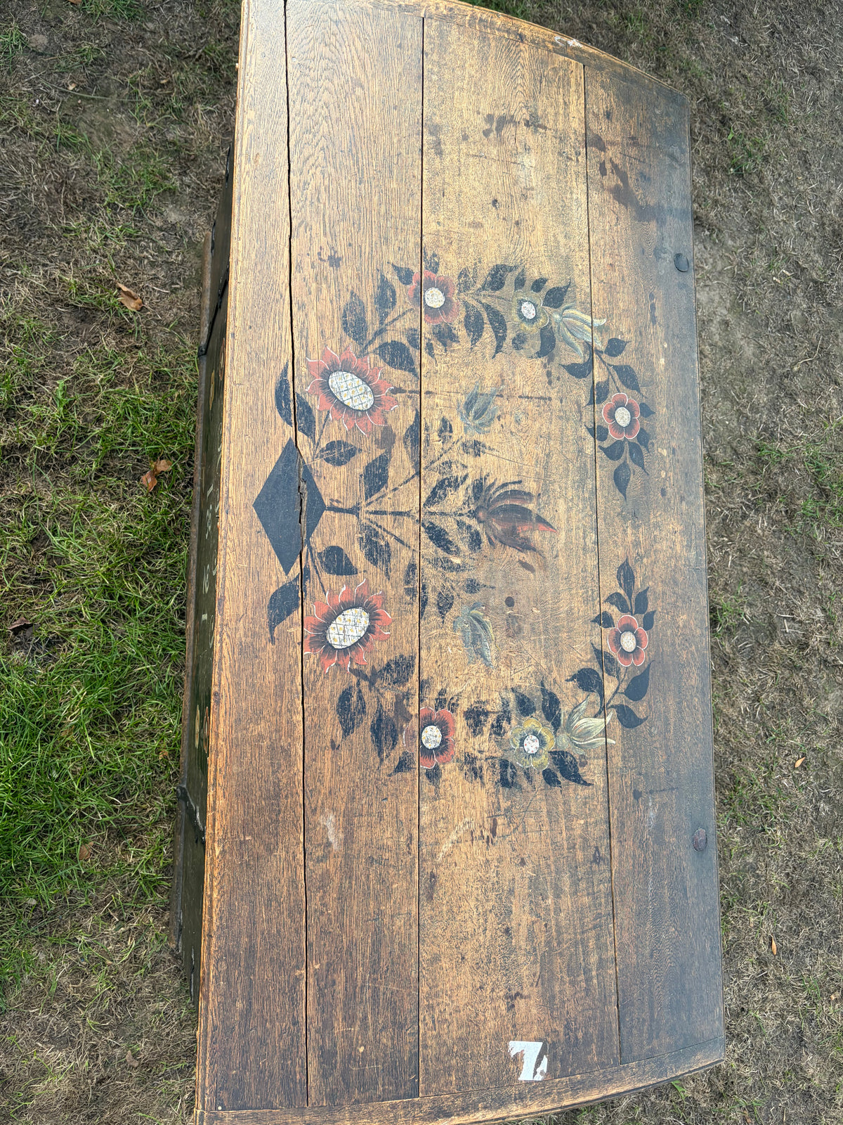 LARGE PAINTED TRUNK