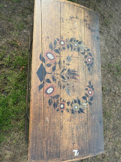 LARGE PAINTED TRUNK