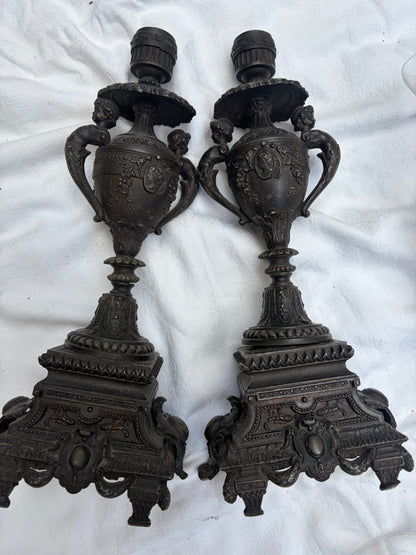 ANTIQUE CANDLESTICKS