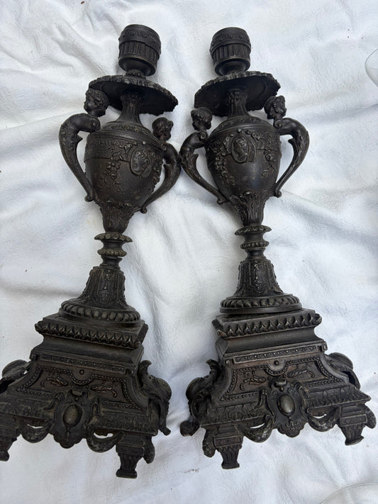 ANTIQUE CANDLESTICKS