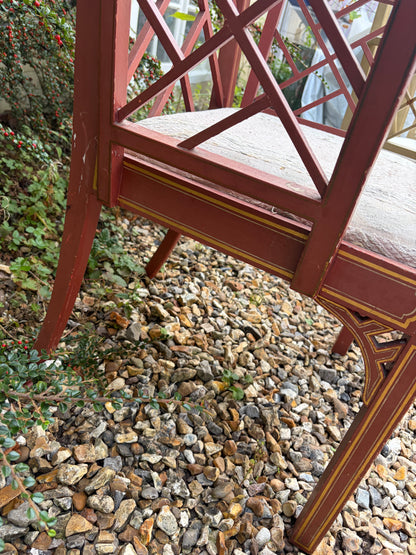 PAIR OF RED CHAIRS
