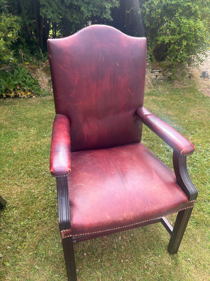 GEORGE SMITH LEATHER CHAIRS