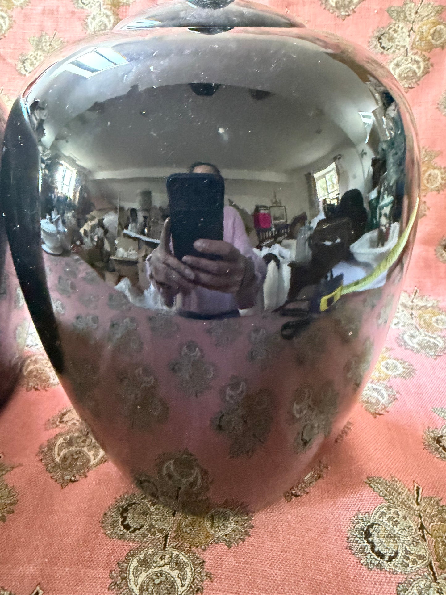 Two large lidded pots
