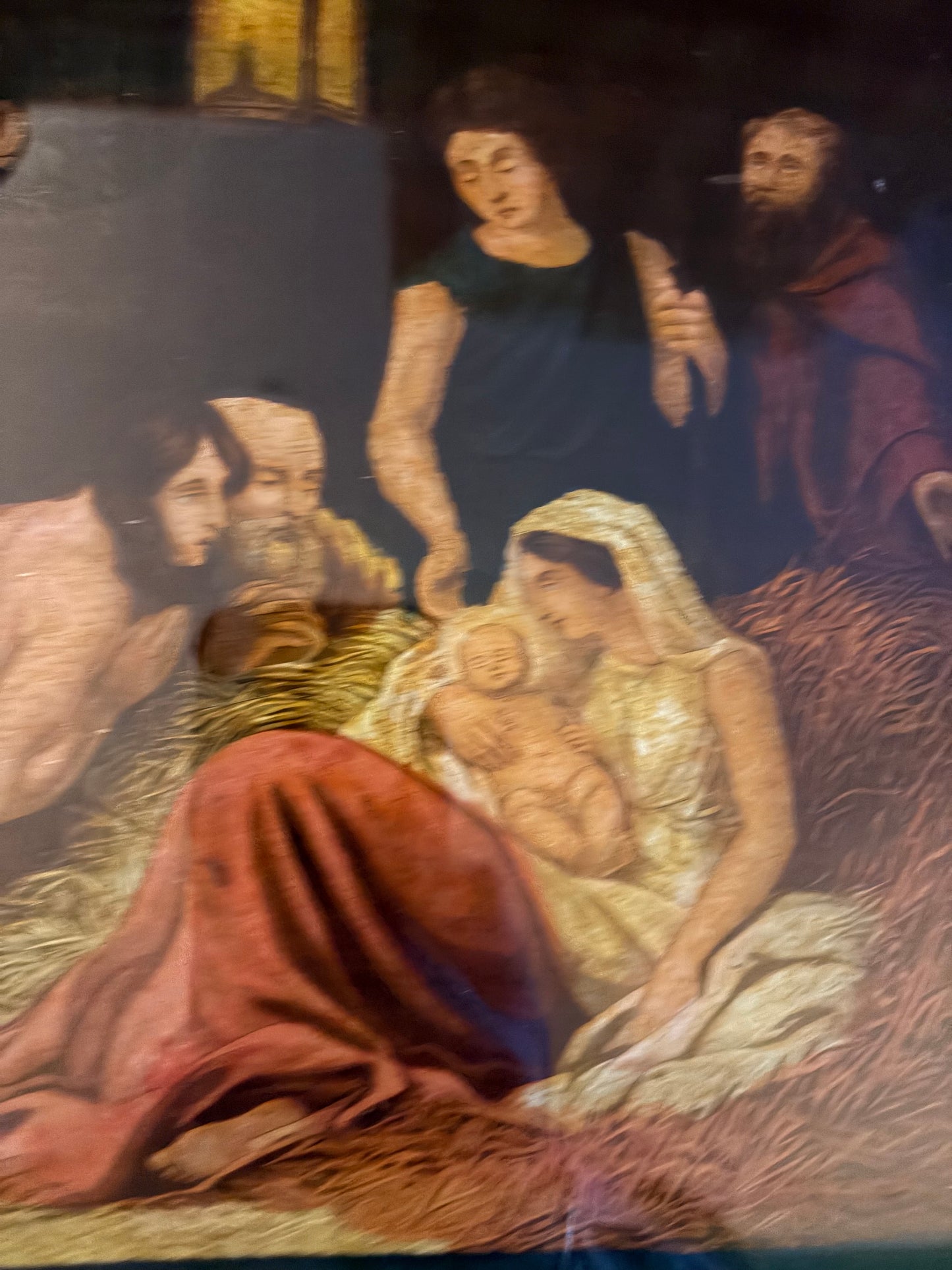 ANTIQUE GLASS PAINTING