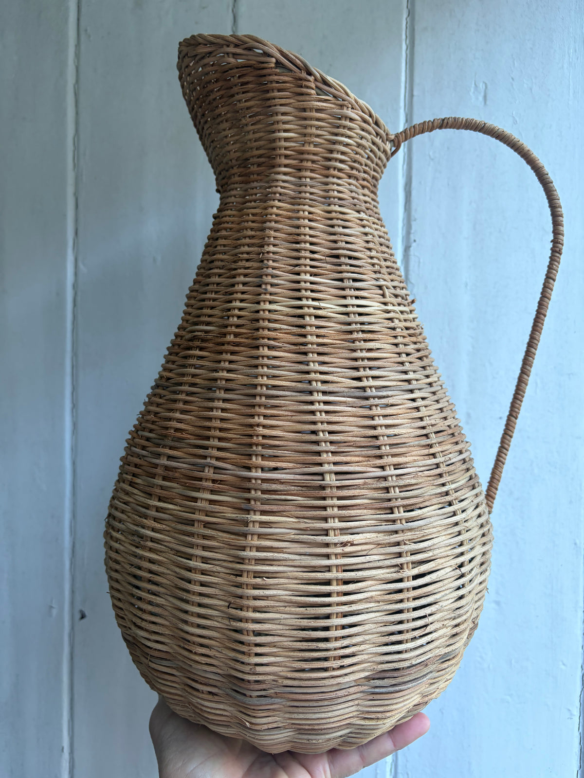 DECORATIVE WICKER JUG