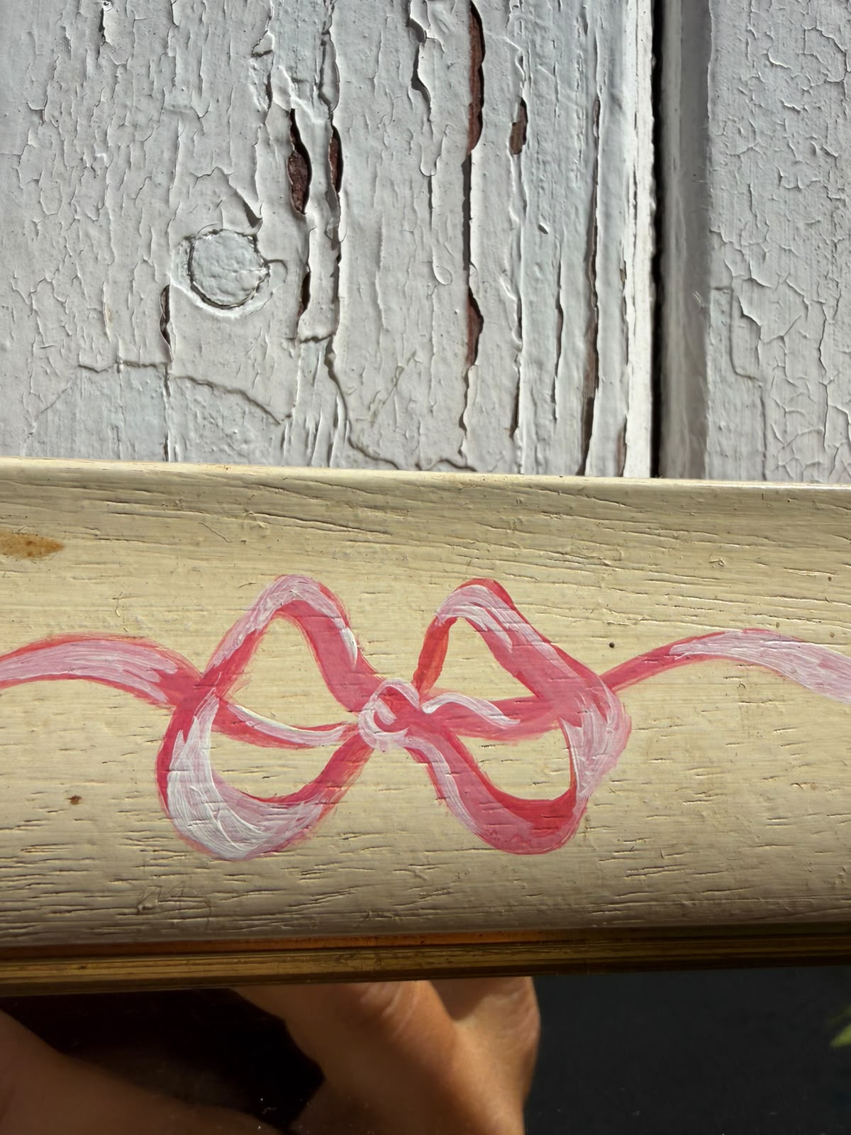 SMALL PAINTED MIRROR