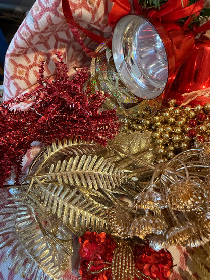 RED AND GOLD DECORATIONS